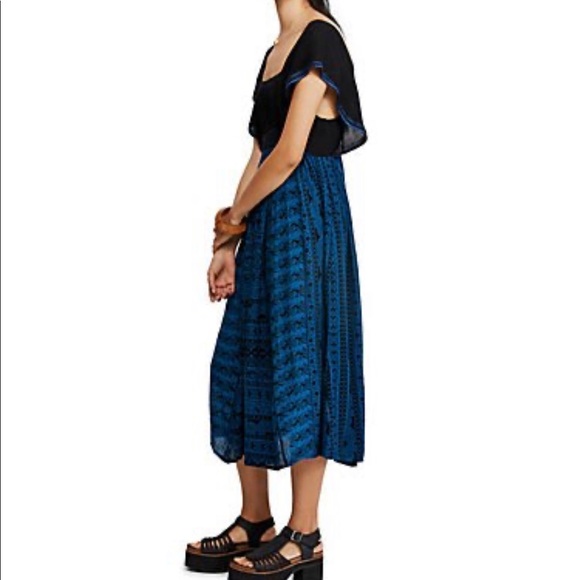 NWT Free People Maxi Boho square neck dress - Picture 4 of 8